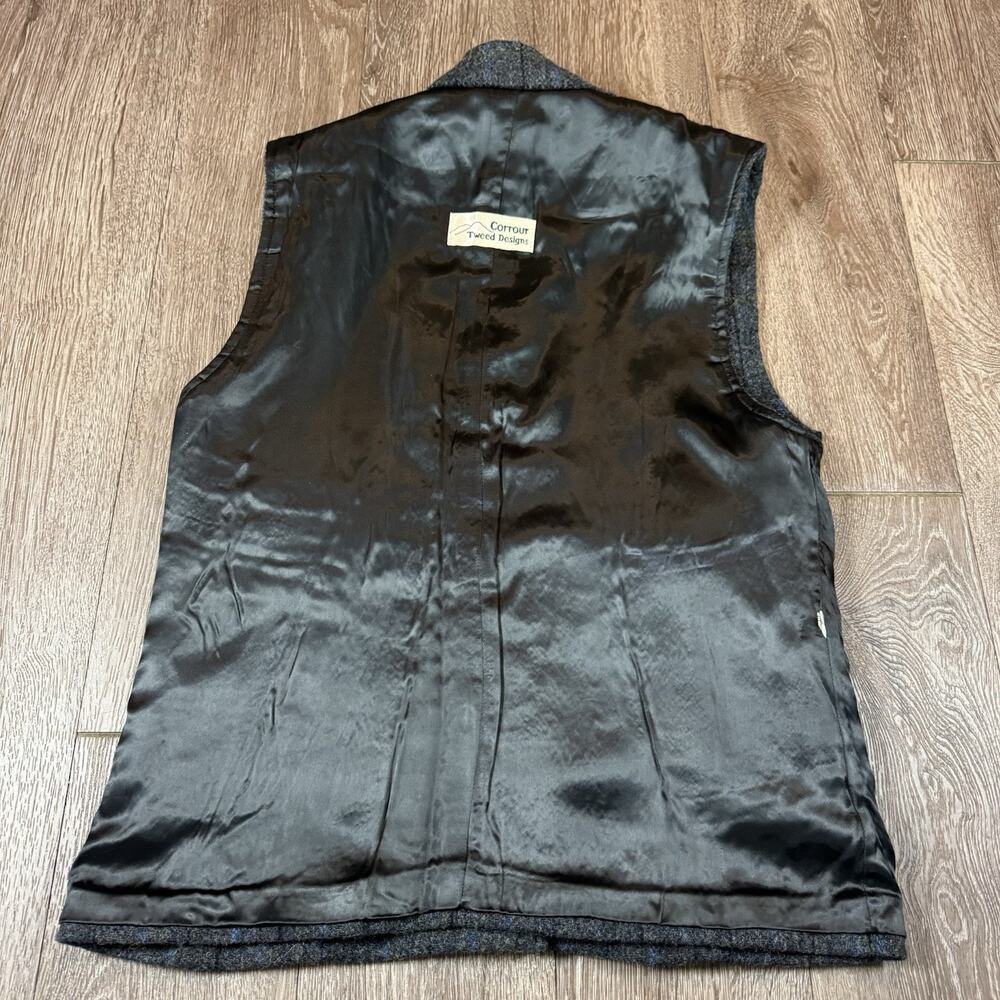Women’s Size UK 10 US 6 Corrou Tweed Designs Harris Tweed Wool Plaid Vest - Picture 13 of 16